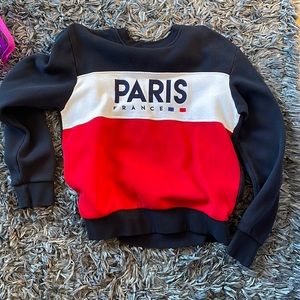 authentic paris embroidered crewneck